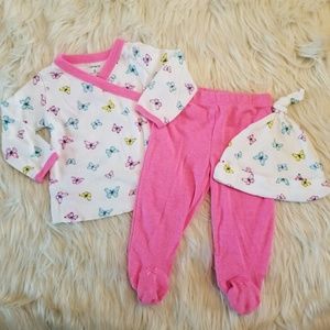 Carters Baby girl 3 piece outfit